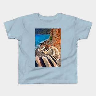 Stairway to the Aegean - Telendos island Kids T-Shirt